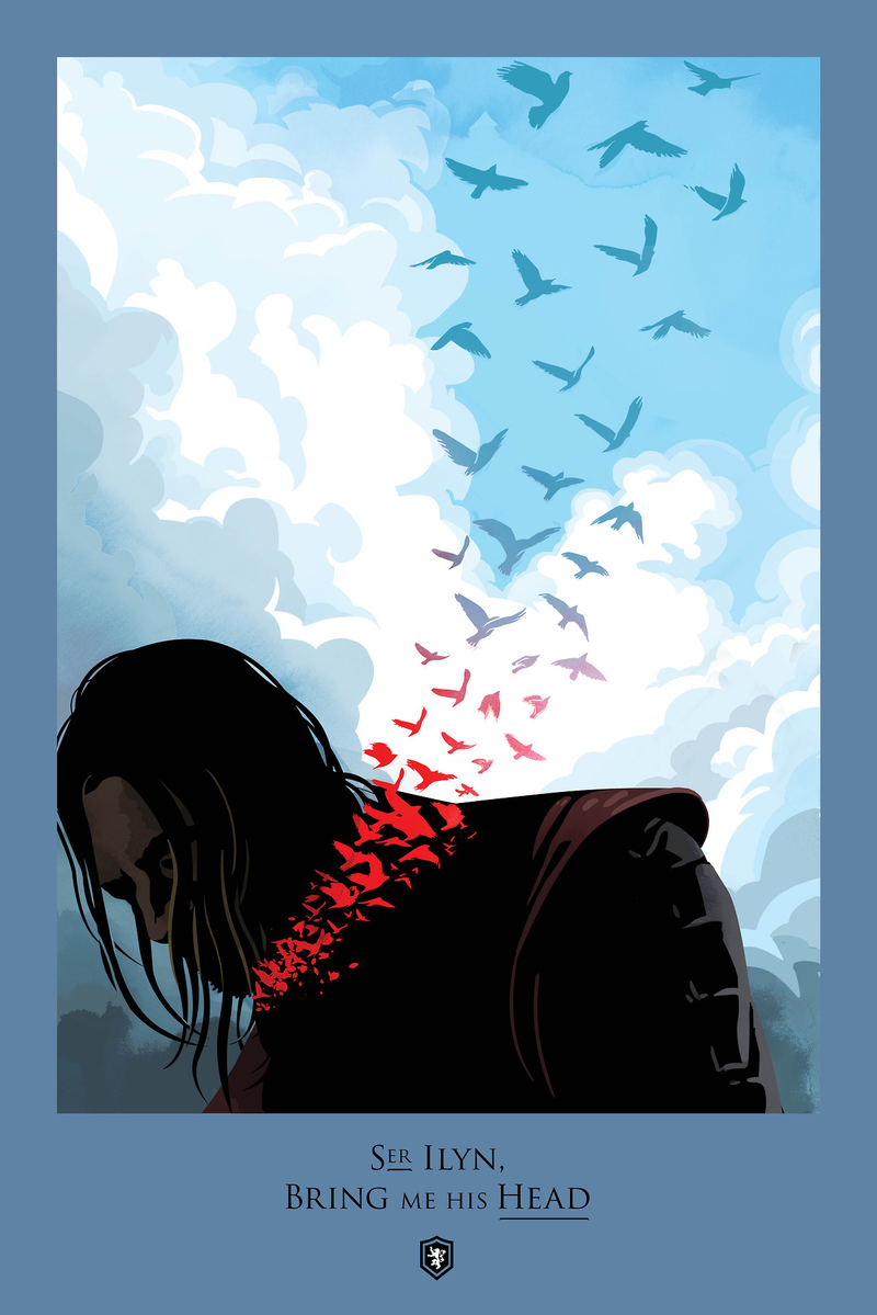 Illustration for article titled Beautiful Game of Thrones Posters Lament One Death from Each Episode